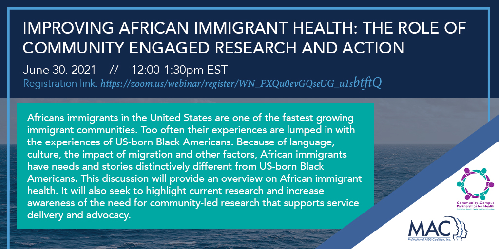 Improving African Immigrant Health Through Research and Action