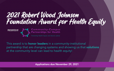 2021 RWJF-CCPH Award for Health Equity