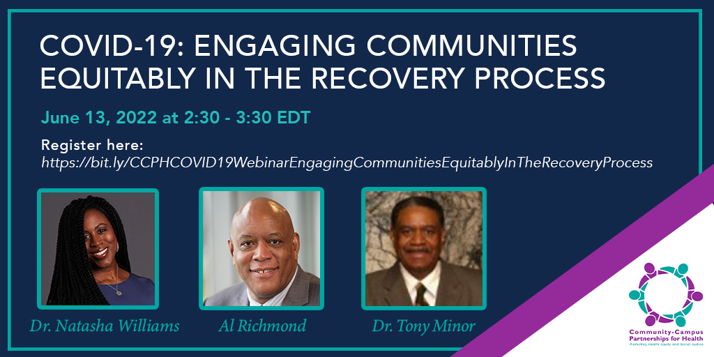 COVID-19: Engaging Communities Equitably in the Recovery Process | CCPH
