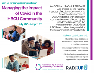 Managing the Impact of Covid in the HBCU Community | CCPH
